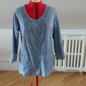 3 for $30 Cotton eyelet tunic